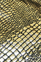 Laden Sie das Bild in den Galerie-Viewer, Funkelnder Gekerbtes Revers Schwarz Goldener 2-Teiliger Herren Ballanzug