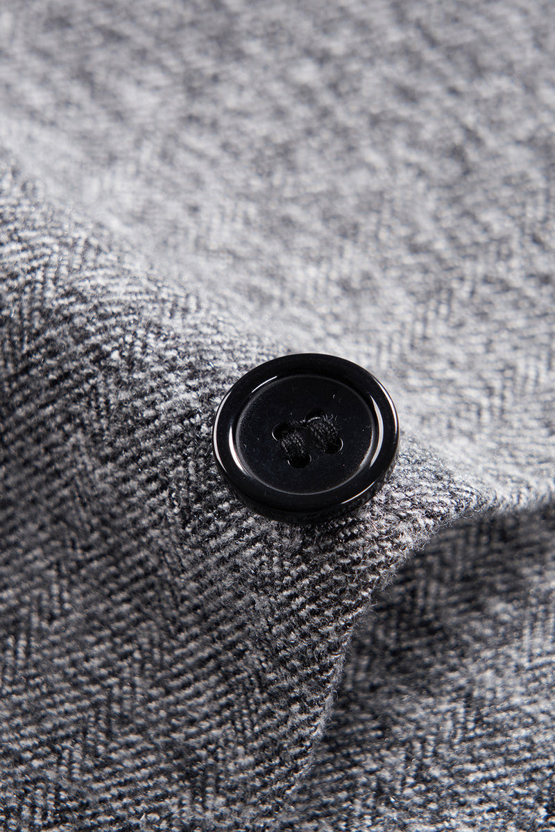 Laden Sie das Bild in den Galerie-Viewer, Grauer Einreihe Eingekerbtes 3-Teiliger Herrenanzug