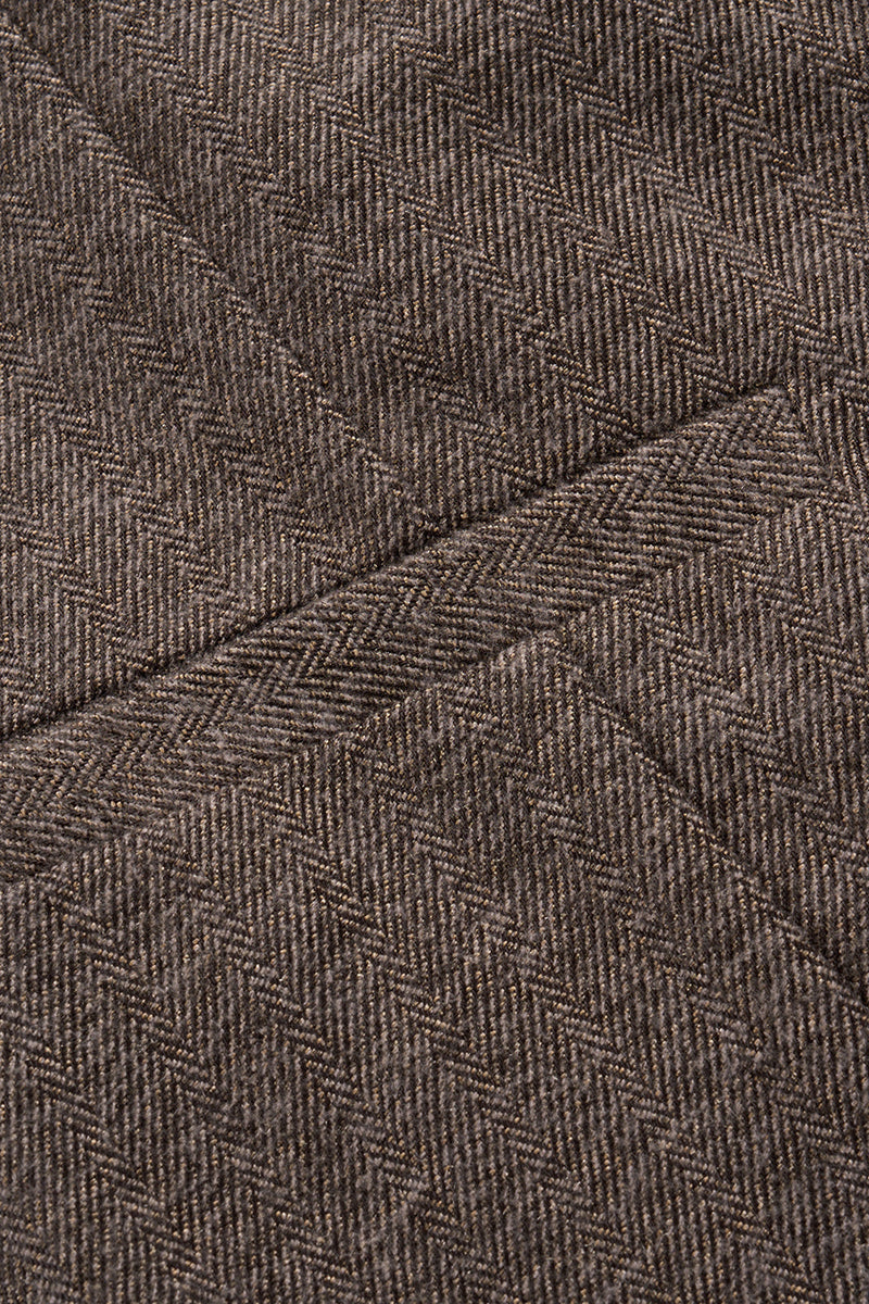 Laden Sie das Bild in den Galerie-Viewer, Braun 3-Teiliger Einreihe Herrenanzug Slim Fit Trauzeugenanzug