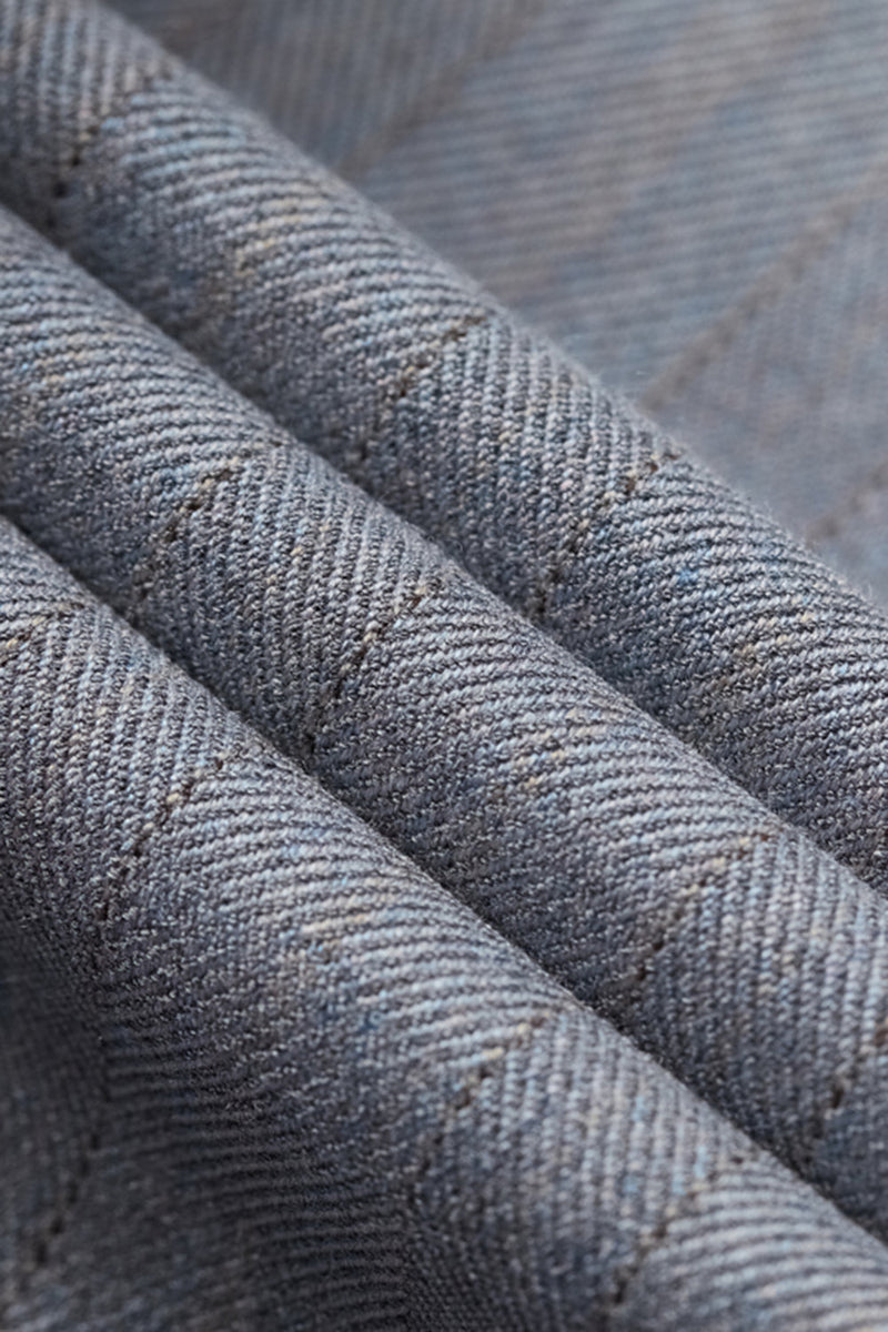 Laden Sie das Bild in den Galerie-Viewer, Einfaches Graues Gekerbtes Revers Einreihe 3-Teiliger Herrenanzug