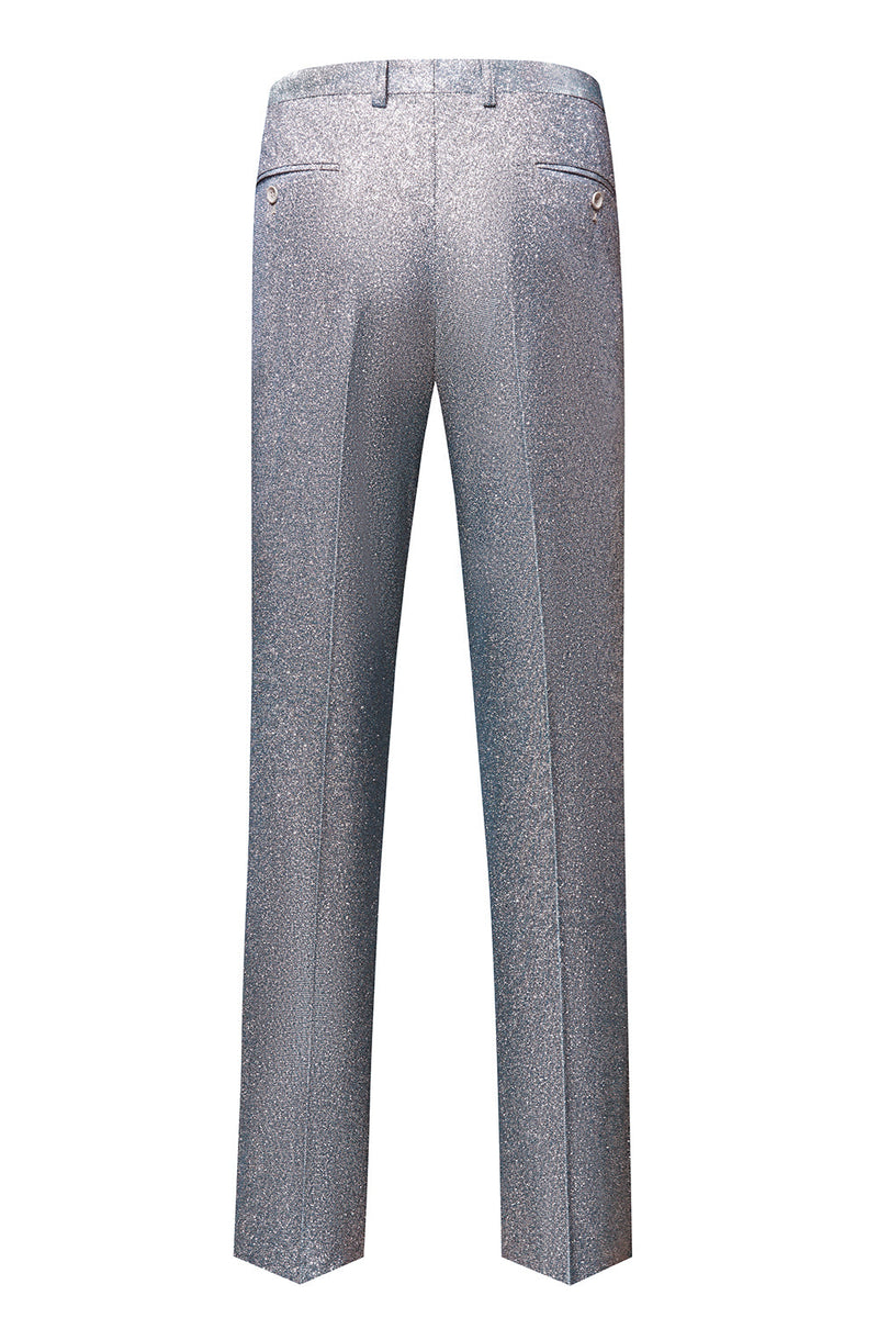 Laden Sie das Bild in den Galerie-Viewer, Glitzernder Königsblauer Spitzrevers Einreihiger 2-Teiliger Herren Ballanzug