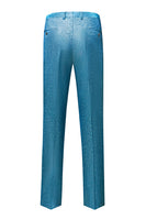 Laden Sie das Bild in den Galerie-Viewer, Glitzernder Königsblauer Spitzrevers Einreihiger 2-Teiliger Herren Ballanzug