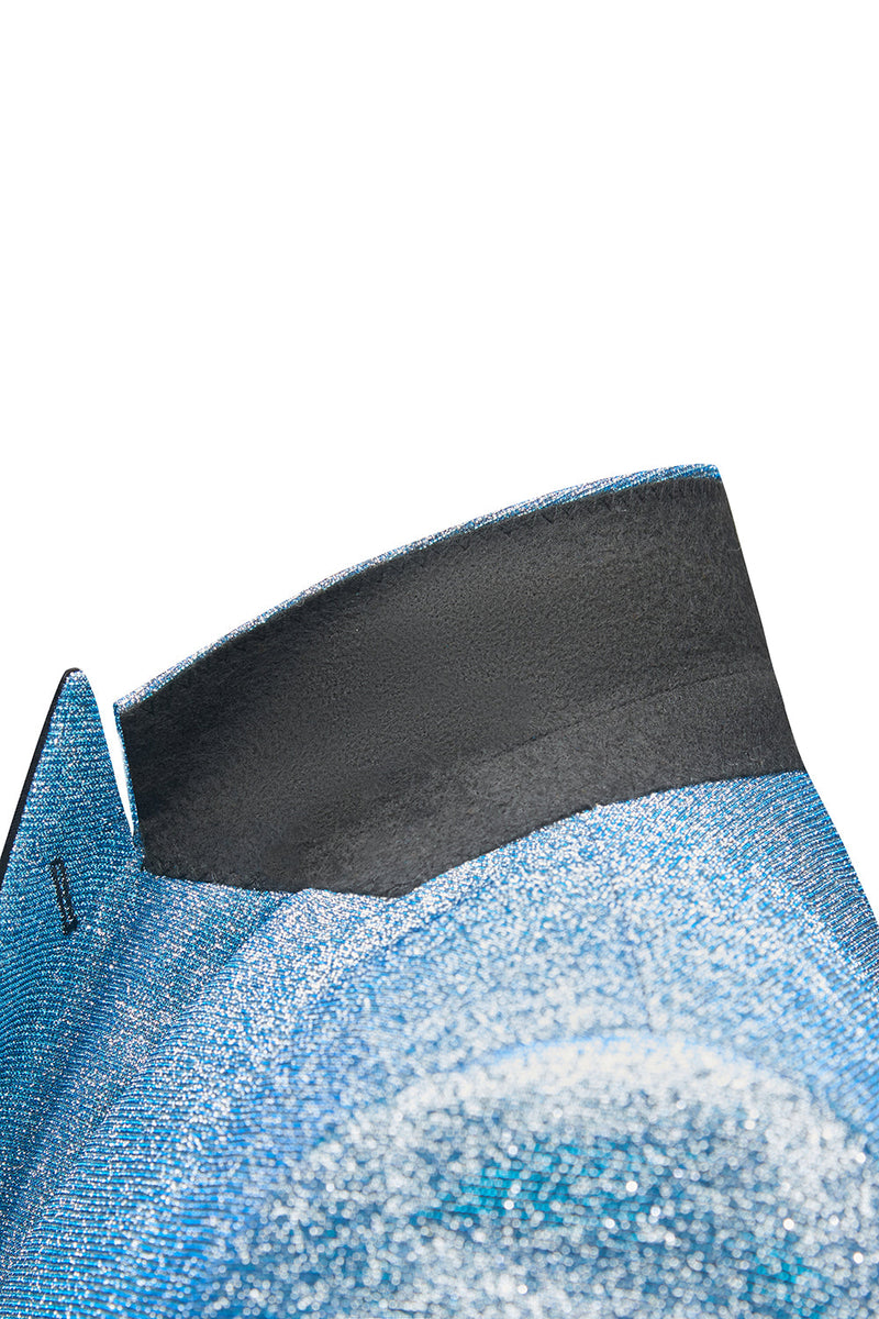 Laden Sie das Bild in den Galerie-Viewer, Glitzernder Königsblauer Spitzrevers Einreihiger 2-Teiliger Herren Ballanzug