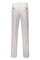 Laden Sie das Bild in den Galerie-Viewer, Weißer Schalrevers Ein-Knopf 3-Teiliger Herrenanzug