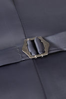 Laden Sie das Bild in den Galerie-Viewer, Graue Spitzen Revers Einreihe 3-Teiliger Herren Abendanzug