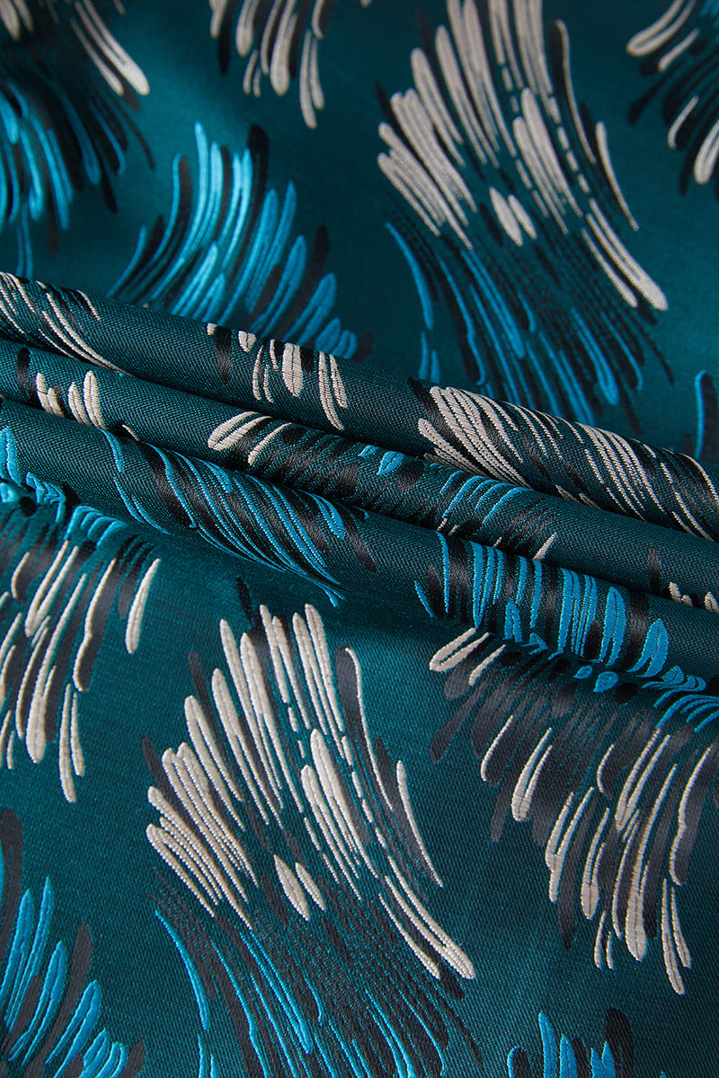 Laden Sie das Bild in den Galerie-Viewer, Pfauengrünes Schalrevers Ein-Knopf 2-Teiliger Herren Abendanzug