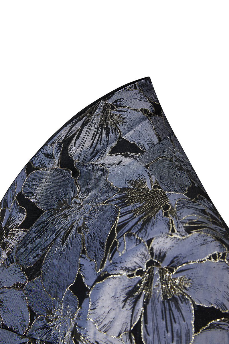 Laden Sie das Bild in den Galerie-Viewer, Grauer Schalrevers Ein-Knopf 2-Teiliger Abendanzug für Herren