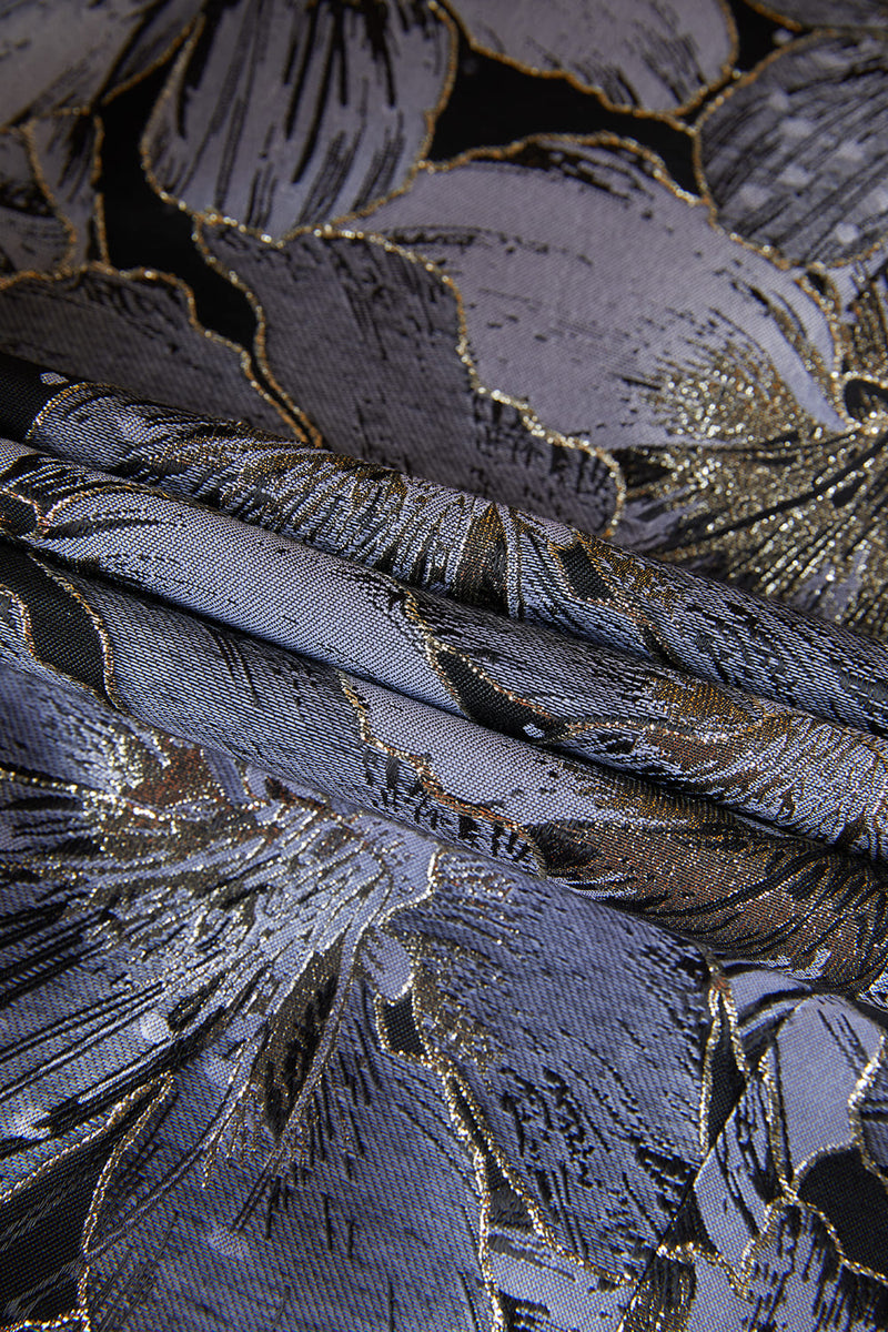 Laden Sie das Bild in den Galerie-Viewer, Grauer Schalrevers Ein-Knopf 2-Teiliger Abendanzug für Herren