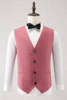 Laden Sie das Bild in den Galerie-Viewer, Korallen Gekerbtes Revers 3-Teiliger Einreihige Herren Ballanzug