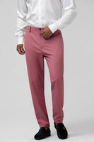 Laden Sie das Bild in den Galerie-Viewer, Korallenfarbene Einreihige 3-Teiliger Herren Ballanzug mit gekerbtem Revers