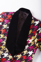 Laden Sie das Bild in den Galerie-Viewer, Lila Bunte Schalrevers Ein-Knopf 2-Teiliger Herren Ballanzug