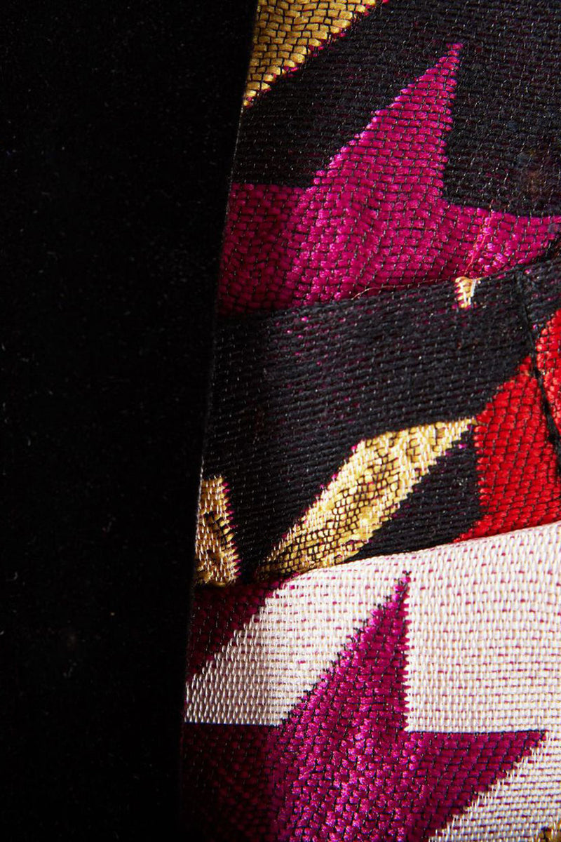 Laden Sie das Bild in den Galerie-Viewer, Lila Bunte Schalrevers Ein-Knopf 2-Teiliger Herren Ballanzug