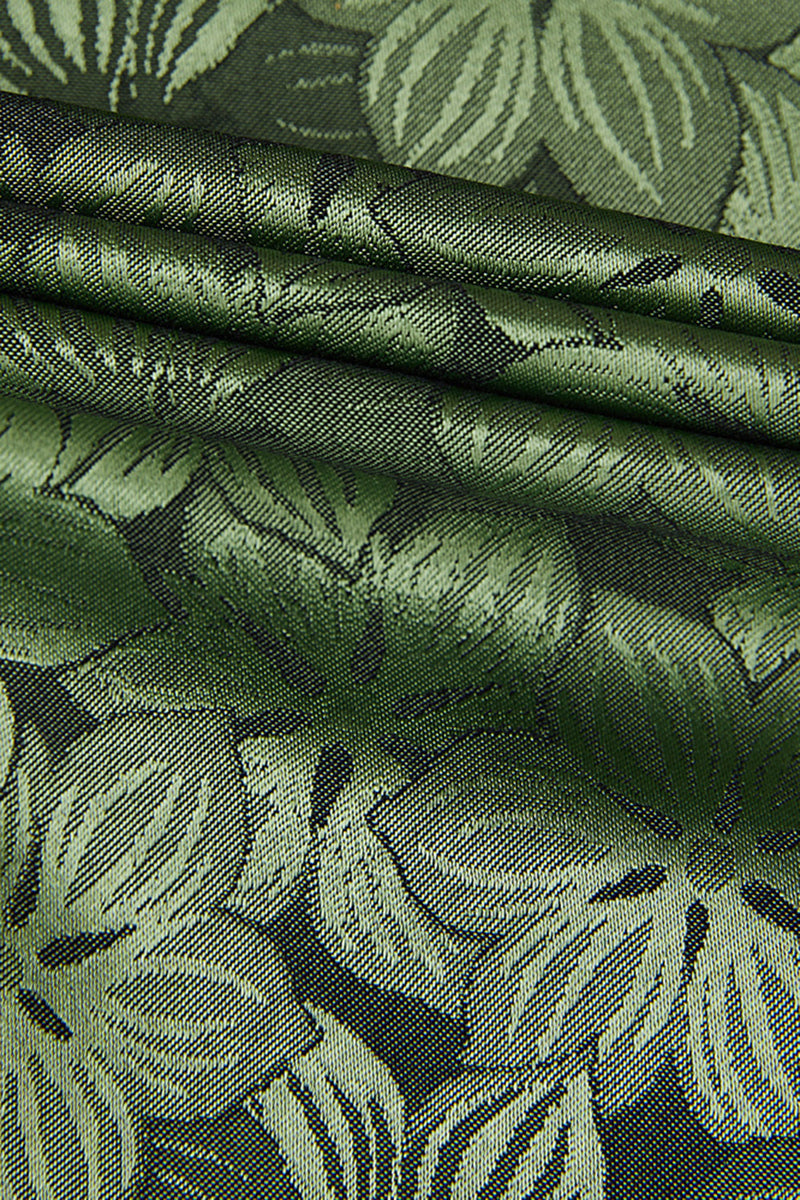 Laden Sie das Bild in den Galerie-Viewer, Armeegrün Gipfel Revers 2-Teiliger Zweireihe Herren Ballanzug mit Muster