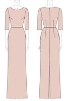 Laden Sie das Bild in den Galerie-Viewer, Glitzer Champagner Meerjungfrau Kleid für die Brautmutter mit Applikationen