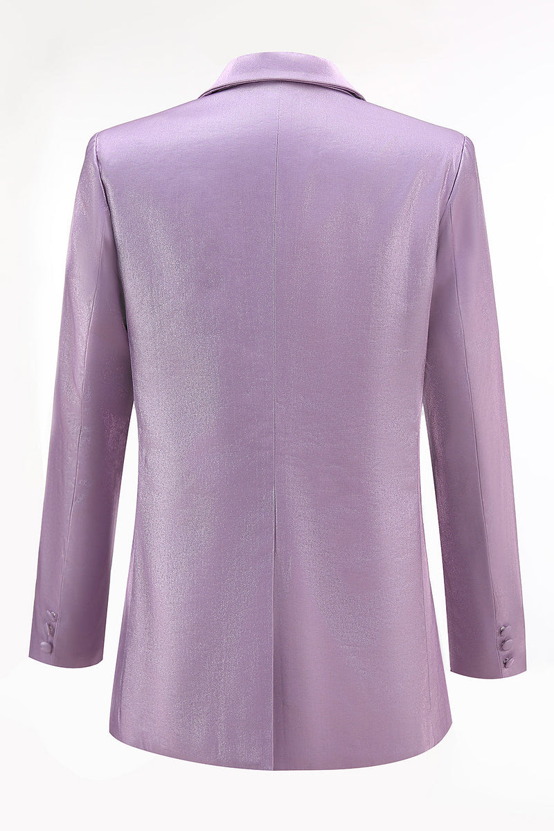 Laden Sie das Bild in den Galerie-Viewer, Wisteria 2-teiliges Satin Peak-Revers Damen-Abendanzug