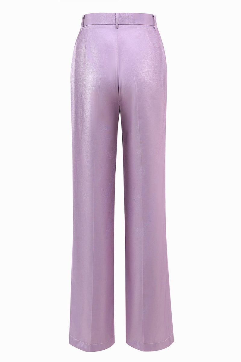 Laden Sie das Bild in den Galerie-Viewer, Wisteria 2-teiliges Satin Peak-Revers Damen-Abendanzug