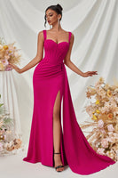 Laden Sie das Bild in den Galerie-Viewer, Einfaches Schwarz Meerjungfrau Lange Ballkleid mit Seitlichem Cape