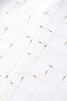 Laden Sie das Bild in den Galerie-Viewer, Weißer Karierter Zweireihiger Eingekerbtes 2-Teiliger Abschlussballanzug für Herren