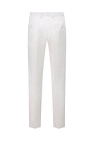 Laden Sie das Bild in den Galerie-Viewer, Weißer Jacquard Spitzen Revers Zweireiher 2-Teiliger Herrenanzug