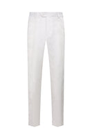 Laden Sie das Bild in den Galerie-Viewer, Weißer Jacquard Spitzen Revers Zweireiher 2-Teiliger Herrenanzug