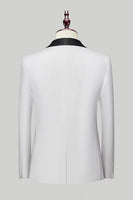 Laden Sie das Bild in den Galerie-Viewer, Schwarze 3-Teiliger Ein-Knopf Schal Revers Herrenanzug