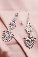 Laden Sie das Bild in den Galerie-Viewer, Einfache Strass Brautohrringe