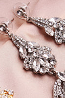 Laden Sie das Bild in den Galerie-Viewer, Einfache Strass Brautohrringe