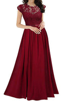 Laden Sie das Bild in den Galerie-Viewer, Schwarz Boot-Ausschnitt Chiffon Abendkleider mit Spitze