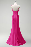 Laden Sie das Bild in den Galerie-Viewer, Glitzer Dunkelgrün Korsett Meerjungfrau Lange Satin Abendkleid