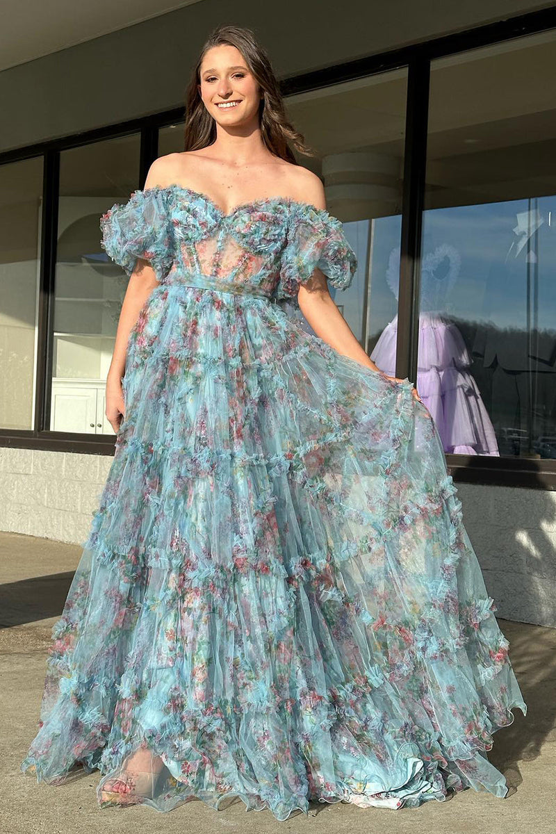 Elegantes Ballkleid Mit Blumenstickerei – A-Linie, Knielang, Mit Korsett-Einsatz Für Festliche Anlässe