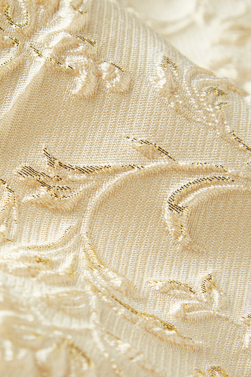 Laden Sie das Bild in den Galerie-Viewer, 2-Teiliger Mint Schal Revers Ein Knopf Jacquard Herren Ballanzug