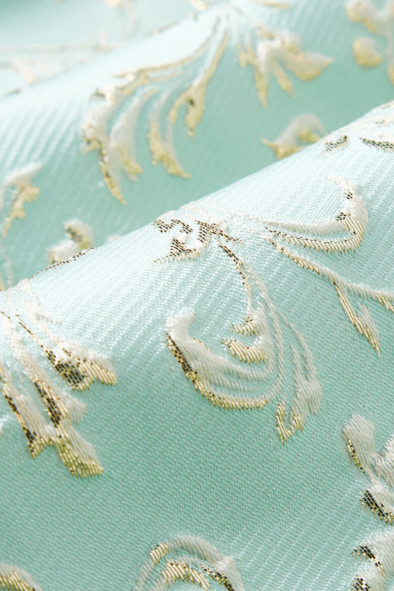 Laden Sie das Bild in den Galerie-Viewer, Hellrosa Schal Ein-Knopf Revers Jacquard 2-Teiliger Herren Ballanzug