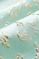 Laden Sie das Bild in den Galerie-Viewer, 2-Teiliger Mint Schal Revers Ein Knopf Jacquard Herren Ballanzug