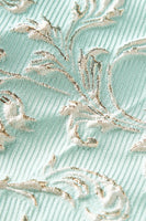 Laden Sie das Bild in den Galerie-Viewer, 2-Teiliger Mint Schal Revers Ein Knopf Jacquard Herren Ballanzug