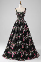 Laden Sie das Bild in den Galerie-Viewer, Champagner Luxuriöses Korsett Ballkleid mit Quadratischem Ausschnitt und Applikationen