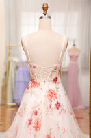 Laden Sie das Bild in den Galerie-Viewer, Elfenbeinblume Besticktes Langes Korsettkleid mit Schlitz