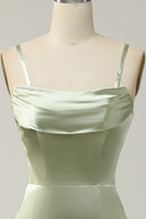 Laden Sie das Bild in den Galerie-Viewer, Grüne Meerjungfrau Covertible Tragen Langes Brautjungfernkleid