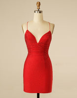 Laden Sie das Bild in den Galerie-Viewer, Funkelndes dunkelgrünes Pailletten-enges kurzes Cocktailkleid