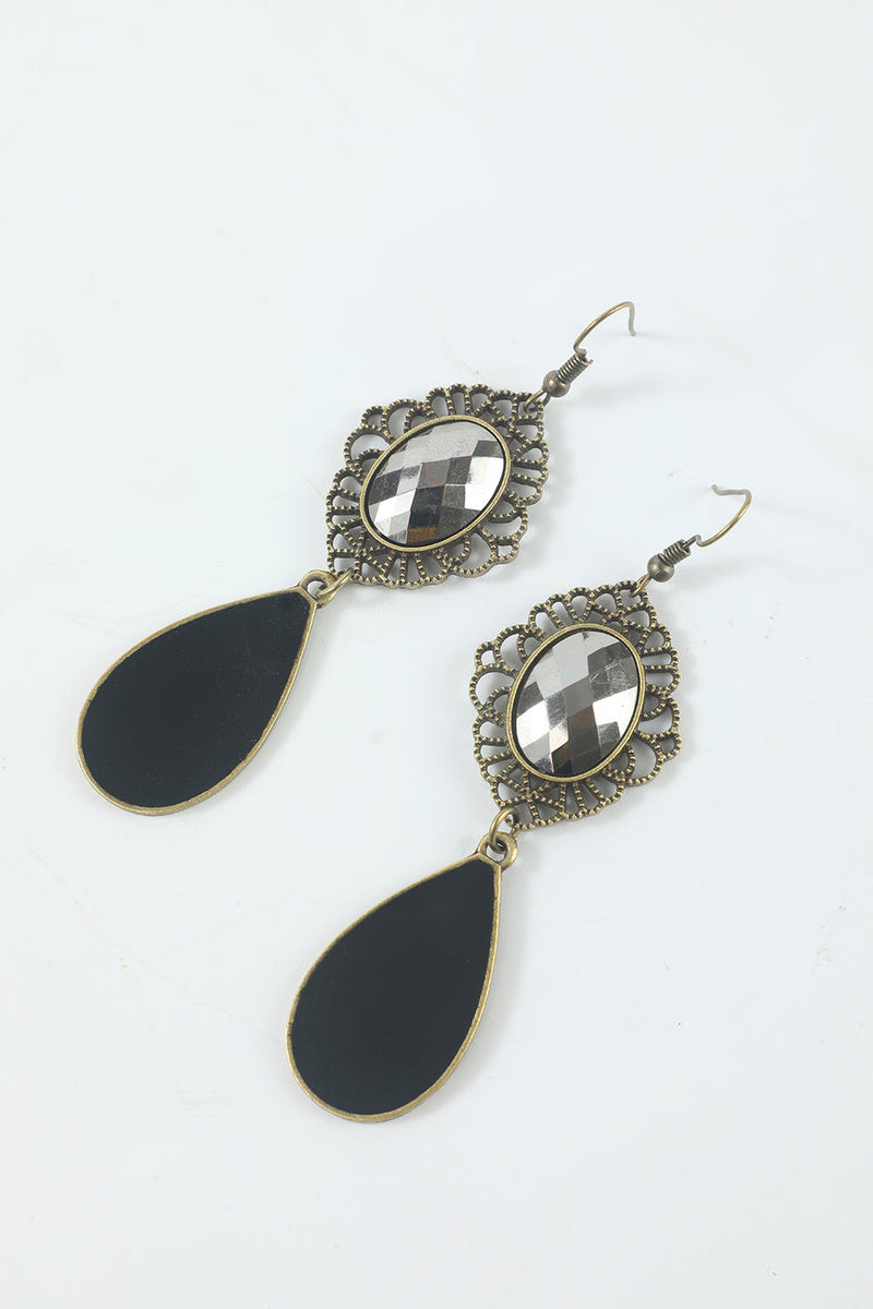 Laden Sie das Bild in den Galerie-Viewer, Schwarz Acht Stück Socken Handschuhe 1920er Jahre Accessoires Sets