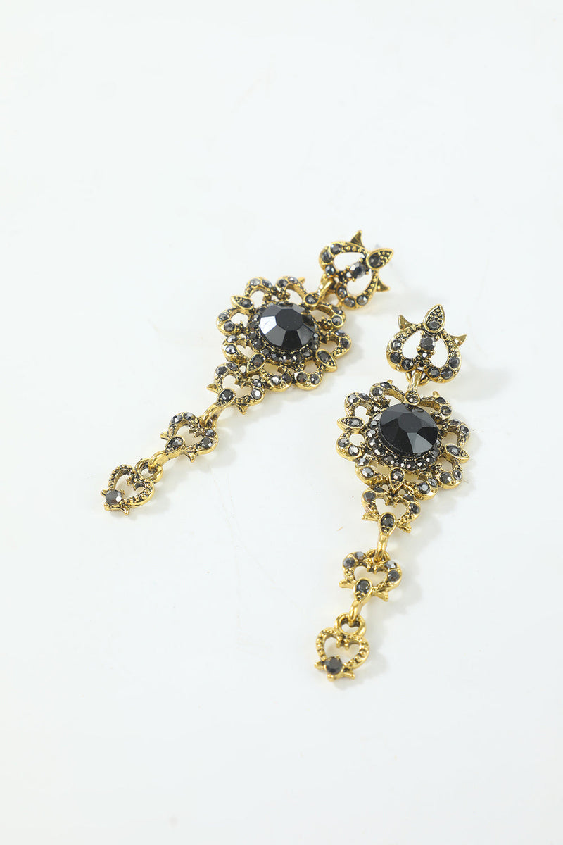 Laden Sie das Bild in den Galerie-Viewer, Schwarz Sechs Stück Wickel Kopfstück 1920er Jahre Accessoires Set