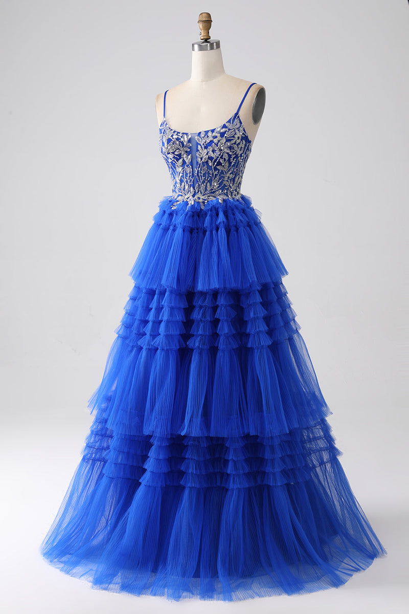 Königsblaues, figurbetontes, figurbetontes, kurzes Homecoming-Kleid mit einer Schulter und Rüschen main image 0