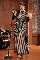 Laden Sie das Bild in den Galerie-Viewer, Meerjungfrau Pailletten Gatsby 1920er Jahre Flapper Kleid