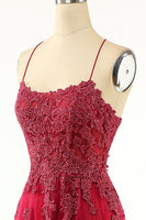 Laden Sie das Bild in den Galerie-Viewer, Lavendel Tüll Lange Abendkleid mit Spitze