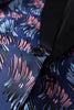 Laden Sie das Bild in den Galerie-Viewer, Dunkelblauer Ein-Knopf Jacquard 2-Teiliger Schal Revers Herrenanzug