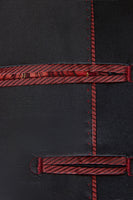 Laden Sie das Bild in den Galerie-Viewer, Roter Jacquard 2-Teiliger Schal Revers Herrenanzug