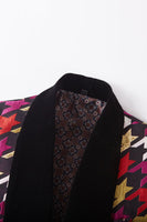 Laden Sie das Bild in den Galerie-Viewer, Lila Bunte Schalrevers Ein-Knopf 2-Teiliger Herren Ballanzug