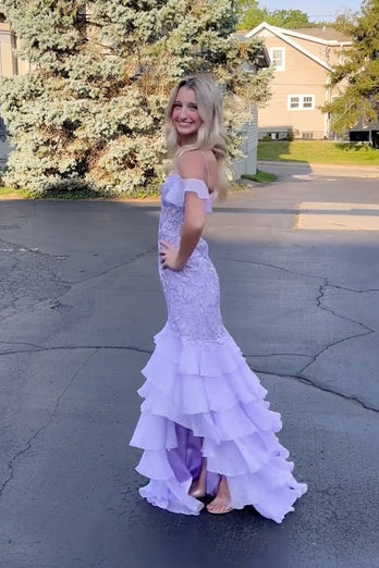 Blumen Schwarz Korsett Schulterfrei Lang Abendkleider mit Appliziert