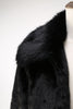 Laden Sie das Bild in den Galerie-Viewer, Flauschiger Schwarzer Herren Wintermantel aus Kunstpelz mit Taschen