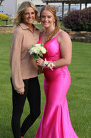 Laden Sie das Bild in den Galerie-Viewer, Glitzer Salbei Meerjungfrau Langes Abendkleid mit Applikationen