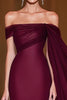 Laden Sie das Bild in den Galerie-Viewer, Cabernet Schulterfreies Meerjungfrau Langes Formelles Kleid